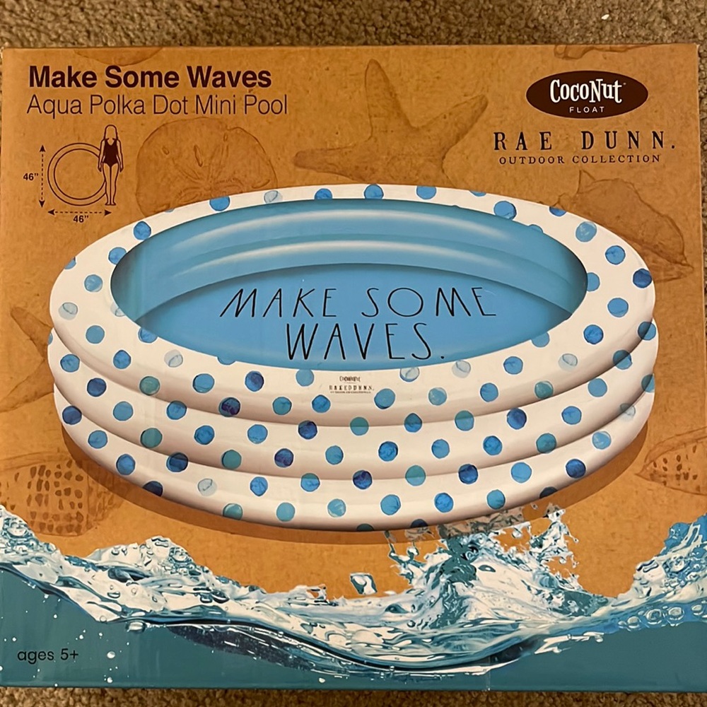Rae Dunn Make Some Waves Pool NIB